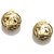 Brincos com clip Chanel Gold CC Dourado Metal  ref.224657