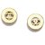 Pendientes Chanel Gold CC con clip Dorado Metal  ref.224661