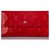 Portafoglio internazionale Louis Vuitton Vernis Porte Tresor rosso Pelle Pelle verniciata  ref.224665