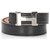 Hermès Hermes Black Constance Leather Belt Silvery Metal Pony-style calfskin  ref.224674