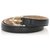 Cinturón de cuero negro de Gucci Dorado Metal Becerro  ref.224676