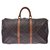 Louis Vuitton Keepall 50 Marrom Lona  ref.224716