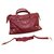 Balenciaga Red Leather Medium City Handtasche Bordeaux Leder  ref.224730