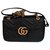 Bolso de hombro con cadena Marmont de cuero negro Gucci  ref.224747