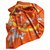 Hermès Echarpes Soie Orange  ref.224829