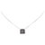 Collar con colgante de plata con logo Gucci Metal  ref.224977