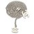 Chanel Silver CC Kettengürtel Silber Weiß Roh Metall  ref.225016