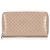 Gucci Brown Microguccissima Leather Zip Around Wallet Bronze Patent leather  ref.225025