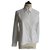 CHANEL Camicia bianca aderente in cotone T42 FR ottime condizioni Bianco  ref.225179