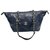 Bowling Chanel blue bag Navy blue Leather  ref.225291