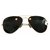 Óculos de sol Ray-Ban Black Aviator Preto Metal  ref.225457