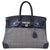 Acapulco Hermès HERMES BIRKIN 35 Clemence Leather and Houndstooth Canvas Multiple colors  ref.225532