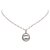 Gucci Silver Interlocking G Pendant Necklace Silvery Metal  ref.225575