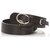 Cintura in pelle marrone Gucci Horsebit D'oro Marrone scuro Metallo Vitello simile a un vitello  ref.225578