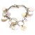 Bracciale Chanel Gold Multi Charm Multicolore D'oro Metallo  ref.225583