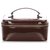 Gucci Brown Bamboo Patent Leather Vanity Bag  ref.225652