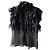 Alexandra Neel Schwarz geraffte Chiffonbluse