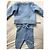 Ensemble Jacadi Bleu en Coton et Cachemire Bébé 1 Mois - vue 2