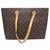Louis Vuitton Bolsa de compras Marrom Lona  ref.225834