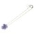 Collier à pendentif camélia violet Chanel Métal Plastique Résine  ref.225852