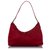 Prada Red Tessuto Shoulder Bag Leather Pony-style calfskin Nylon Cloth  ref.225853