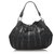 Prada Black Tessuto Nappa Waves Hobo Bag Leather Pony-style calfskin Nylon Cloth  ref.225857