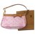 Louis Vuitton Sac Pochette Takashi Murakami Pink Leder  ref.225792