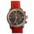 Burberry Feine Uhren Rot Stahl  ref.226118