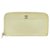 Chanel Zip around wallet White Leather  ref.226292