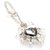 Charm per borsa Dior argento tono argento con cuore Metallo  ref.226344