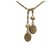 Colar de Pingente Chanel Gold CC Dourado Metal  ref.226354