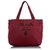 Prada Red Tessuto Embellished Tote Bag Nylon Cloth  ref.226369