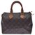 Louis Vuitton Speedy 25 Brown Cloth  ref.226404
