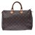 Louis Vuitton Speedy 35 Brown Cloth  ref.226480