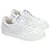 Chanel 20P Sneakers Scarpe da ginnastica basse stringate in pelle di vitello bianche taglia EU 38.5 Bianco  ref.226484