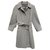 casaco feminino Burberry vintage em tweed irlandês t 40 Cinza Lã  ref.226502