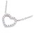 Autre Marque Tiffany Silver 18K Metro Herz Diamant Halskette Silber Metall  ref.226588