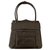 Yves Saint Laurent Vintage YSL brown handbag Dark brown Leather  ref.226753