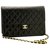 Chanel Flap Bag Negro Cuero  ref.226817
