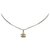 Chanel Silber CC Anhänger Halskette Metall  ref.226961