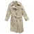burberry london t trench coat 12 Beige Cotton Polyurethane  ref.227065