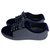 Chanel sneakers in leather / velvet , blue night . taille 40,5 Navy blue  ref.227190
