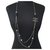 Chanel 2008 Collar largo de piedras preciosas de imitación violeta Dorado Metálico Metal  ref.227206