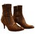 Sergio Rossi Ankle Boots Brown Leather  ref.227529