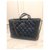 Chanel Handbags Navy blue Leather  ref.227897