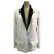 Autre Marque White and black Irfé jacket Wool  ref.227898