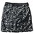 Gestuz Sequinned Eugene skirt Black Metallic Polyester  ref.228084