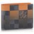Louis Vuitton LV Multiple wallet nuevo Naranja Cuero  ref.228124