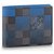 Louis Vuitton LV Multiple wallet nouveau Cuir Bleu  ref.228126