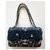 Chanel TIMELESS Blu scuro Panno  ref.228195